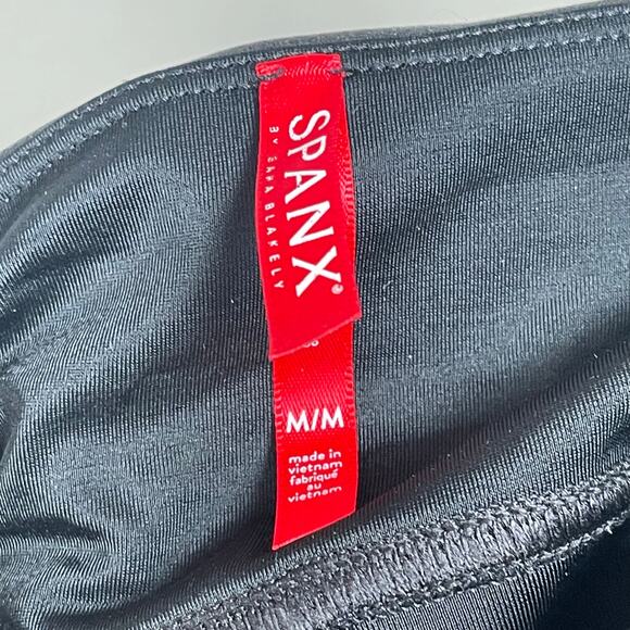 Spanx • Faux Leather Black Leggings - Picture 4 of 5